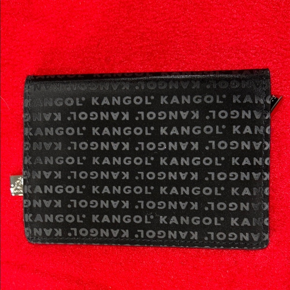 Kangol Black PVC Wallet with Bold Branding